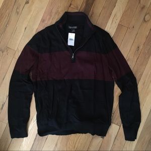 Banana Republic mens pima cotton cashmere half-zip